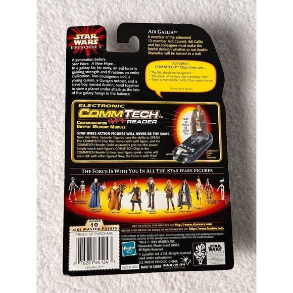 Star Wars Series 1 ADI GALLIA - With Lightsaber/CommTech Chip/1999 - Picture 6 of 6